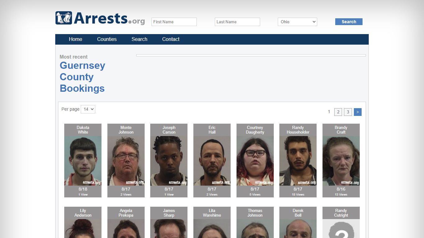 Guernsey County Arrests and Inmate Search