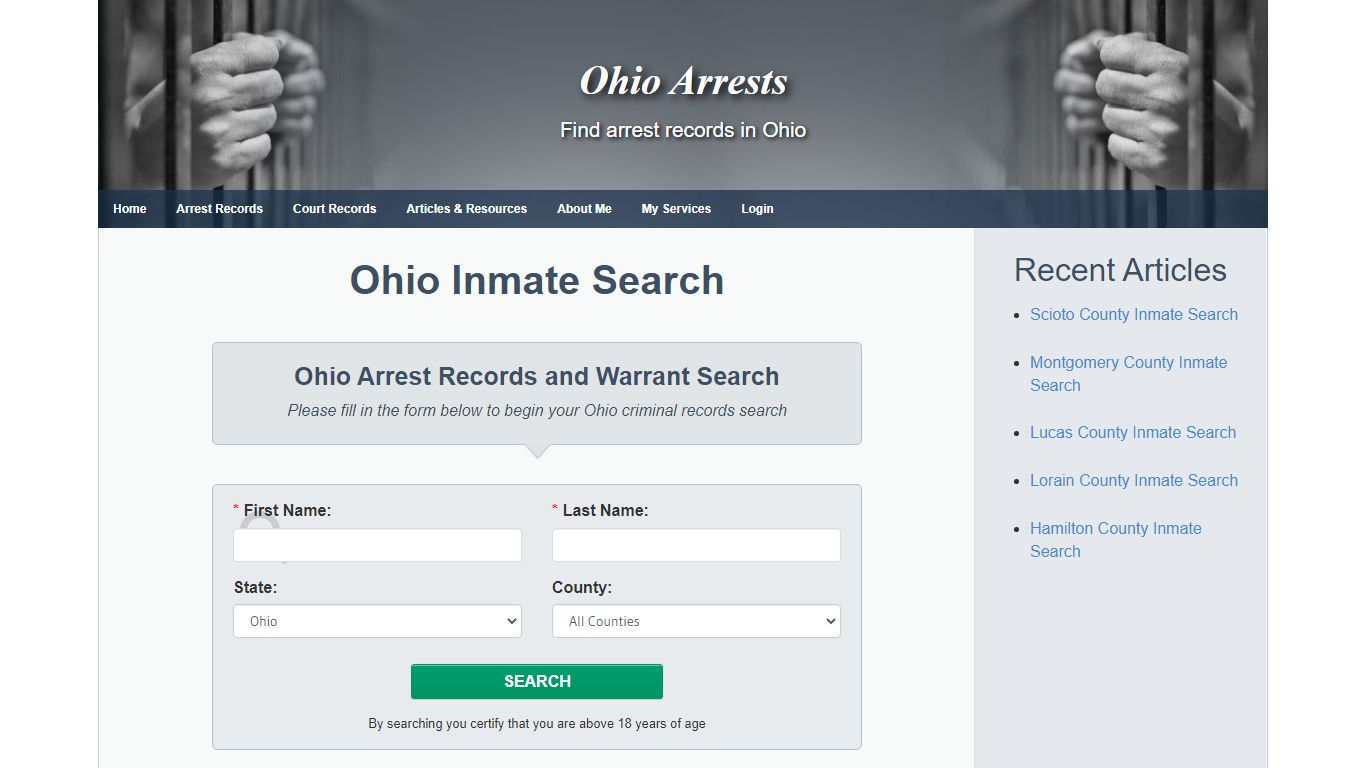Ohio Inmate Search - Ohio Arrests